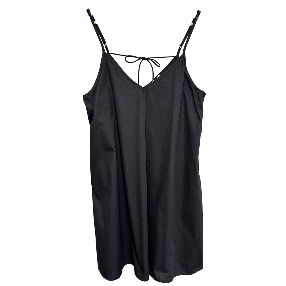 Reistor Organic Cotton Sleeveless Mini Dress Womens L Minimal Lightweight Shift‎